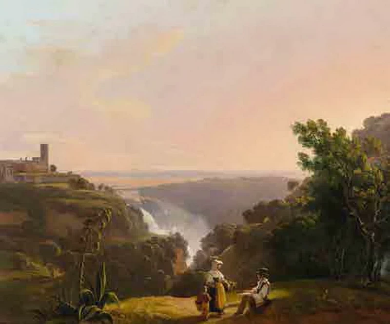 20-Luigi Basiletti –Veduta di Tivoli 